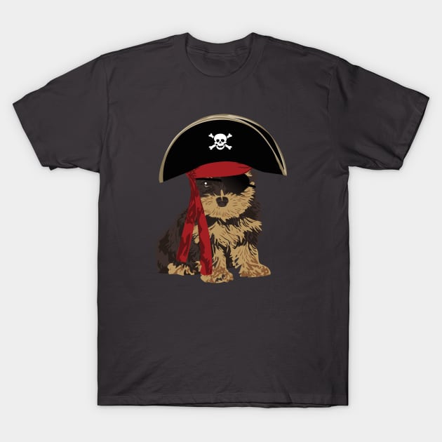 Pirate Yorkshire Terrier for Dog Lovers T-Shirt by riin92